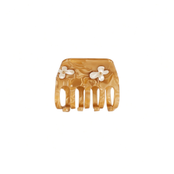 Honing-amberkleurige bloemenclip Honing-amberkleurige bloemenclip